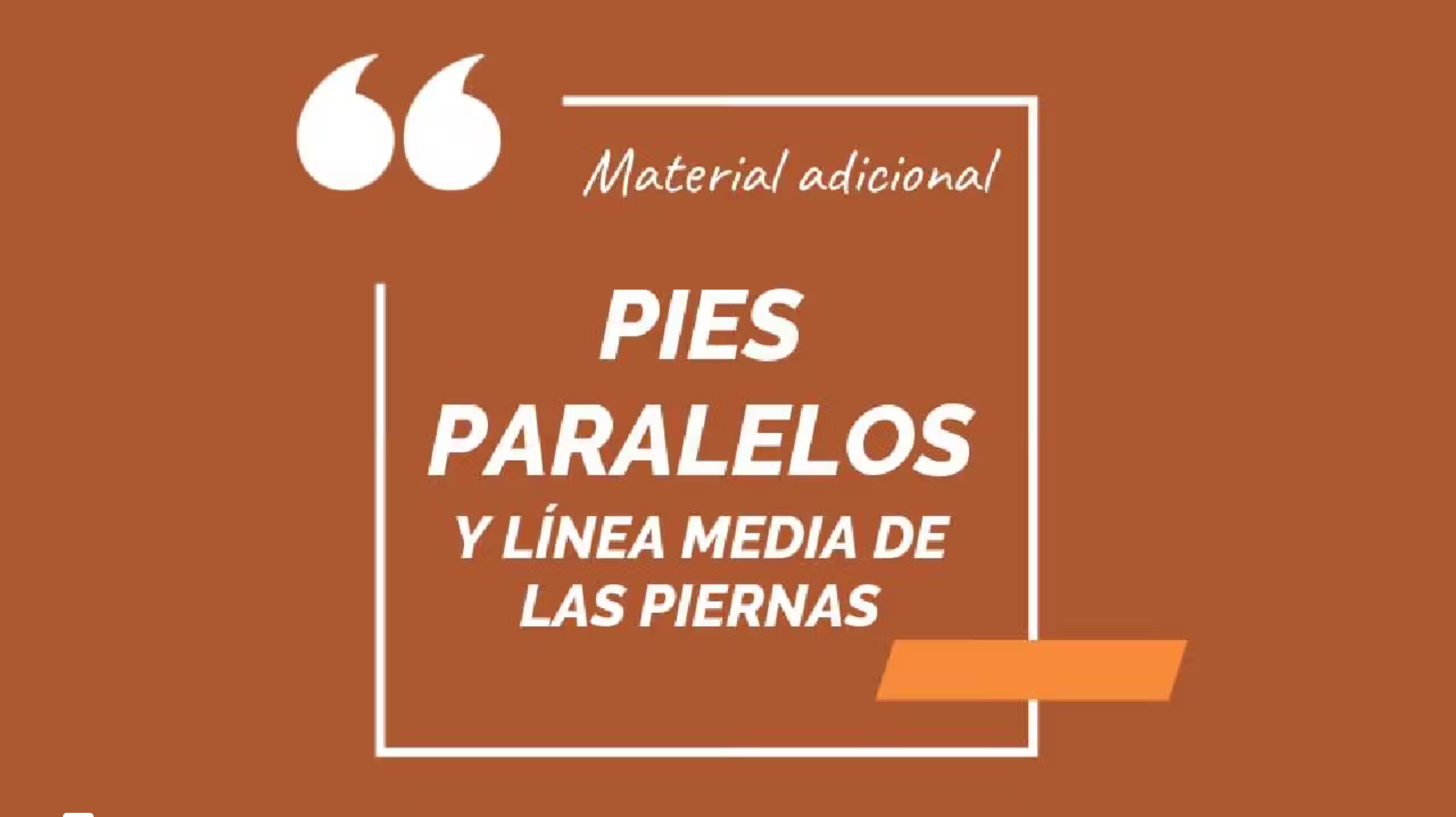 Pies y linea media de las piernas